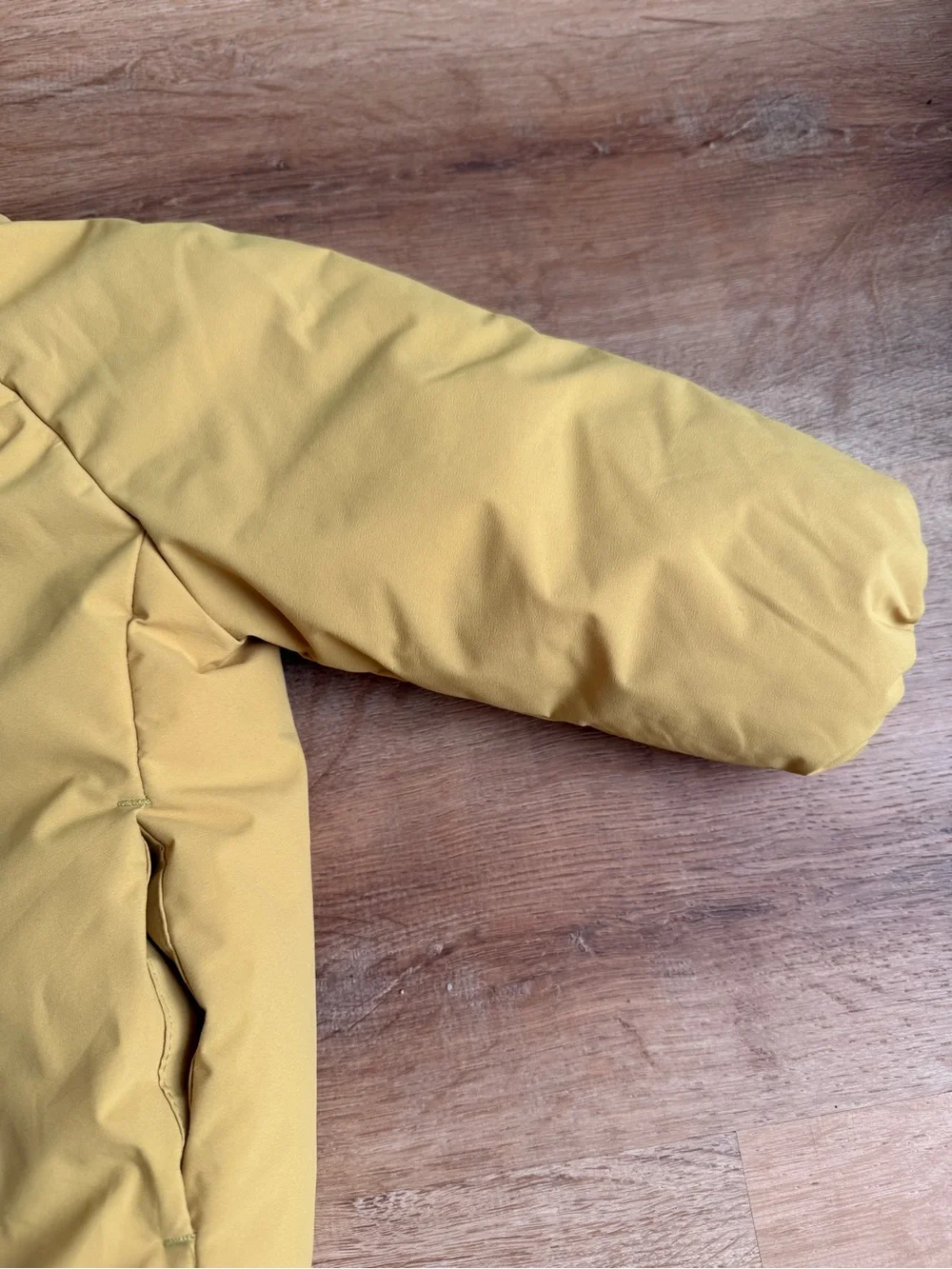 Zara Kids Hooded Puffer Jacket - Mustard Yellow